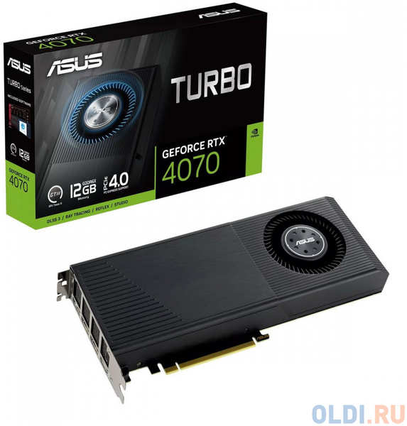 Видеокарта ASUS TURBO-RTX4070-12G//RTX4070,HDMI,DP*3,12G,D6X 4346878888