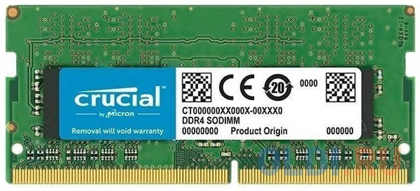 Модуль памяти Crucial 8GB 3200МГц DDR4 SODIMM