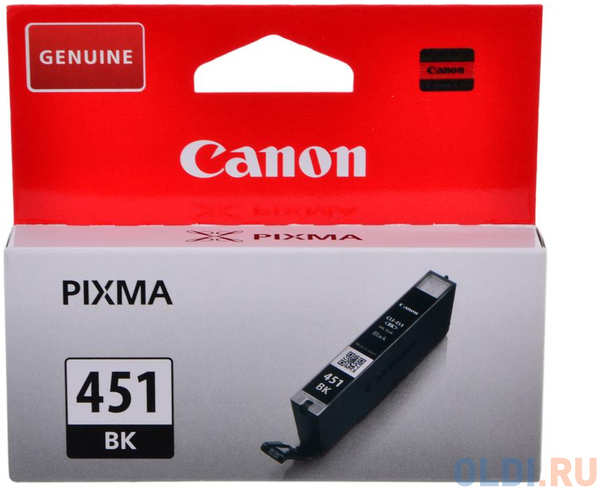 Картридж Canon CLI-451Bk CLI-451Bk 1100стр Черный 434688813