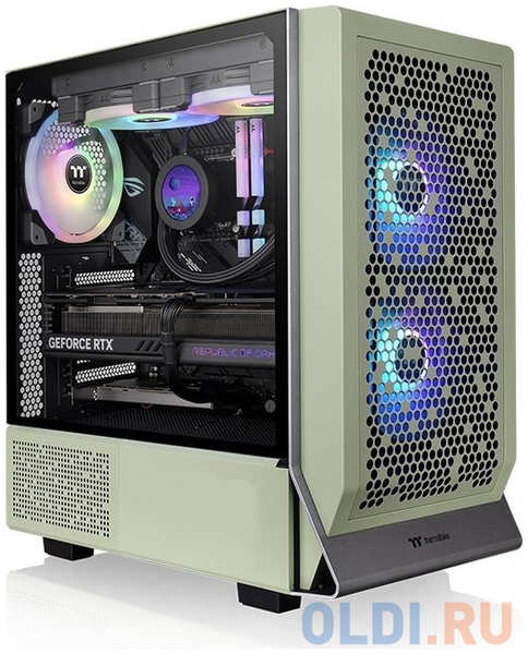 Корпус Thermaltake Ceres 300 TG ARGB Matcha зеленый без БП ATX 7x140mm 5x180mm 2xUSB3.0 audio bott PSU 4346888426