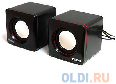 Колонки Dialog Colibri AC-04UP BLACK-RED - 2.0, 6W RMS, черно-красные, питание от USB 434692983