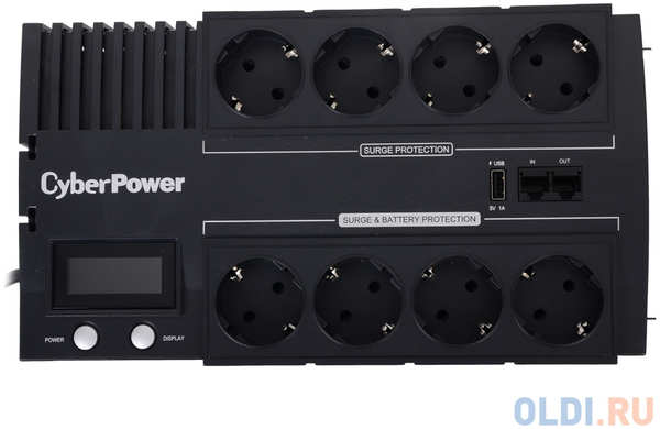 ИБП CyberPower BR1200ELCD 1200VA/720W USB/RJ11/45 (4+4 EURO) 434694455