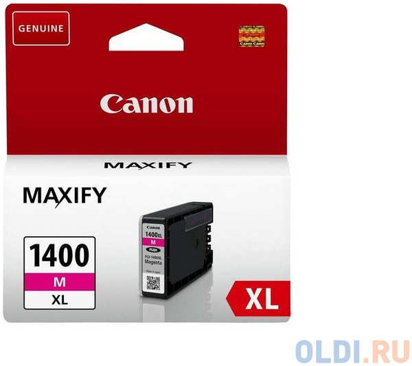 Картридж Canon PGI-1400XL PGI-1400XL 900стр Пурпурный 434695658