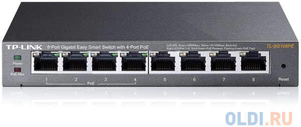 Коммутатор TP-LINK TL-SG108PE Easy Smart гигабитный 8-портовый коммутатор с 4 портами PoE 434701373