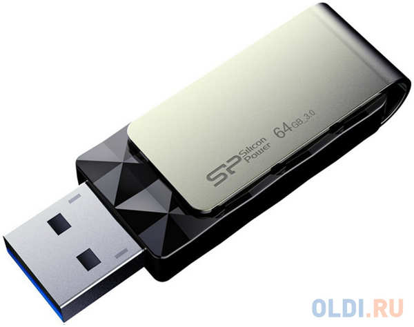 Внешний накопитель 64GB USB Drive USB 3.0 Silicon Power Blaze B30 Black (SP064GBUF3B30V1K) 434705098