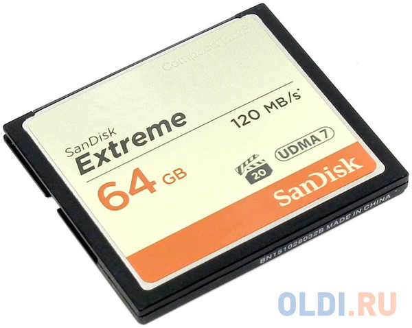 Карта памяти Compact Flash 64Gb SanDisk Extreme 120/85MB/s (SDCFXSB-064G-G46) 434709172