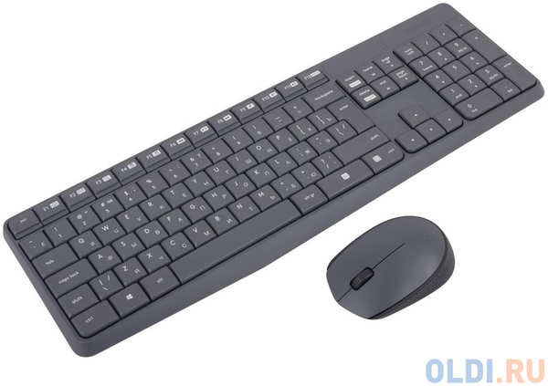 (920-007948) Клав. + Мышь Беспроводная Logitech Wireless Keyboard and Mouse MK235 Grey 434725163