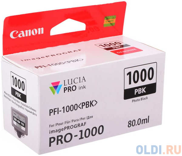 Картридж Canon PFI-1000 PBK для IJ SFP PRO-1000 WFG фото черный 0546C001 434725384