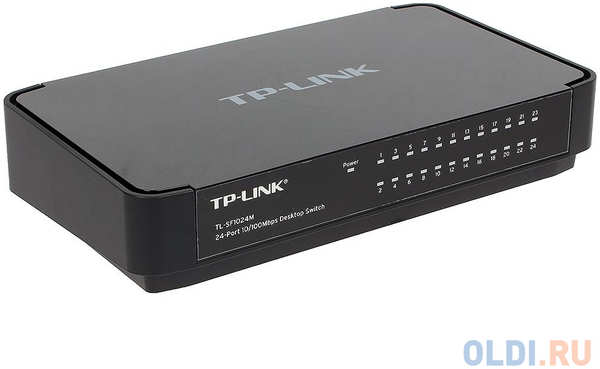 Коммутатор TP-LINK TL-SF1024M 24-портовый 10/100 Мбит/с настольный коммутатор