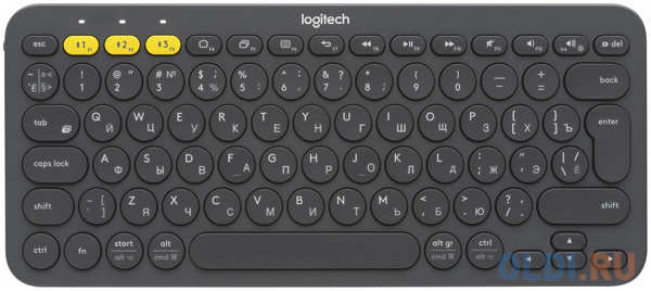 (920-007584) Клавиатура Беспроводная Logitech Wireless Bluetooth Multi-Device Keyboard K380 Dark Grey 434728115