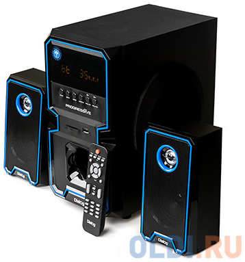 Колонки Dialog Progressive AP-222B black 2.1, 30W+2*10W RMS, Bluetooth, USB+SD reader 434728558