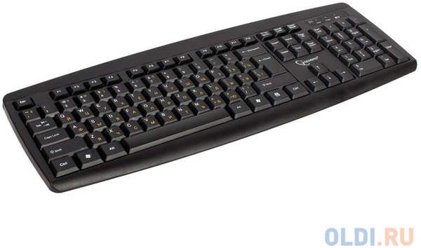 Комплект клавиатура + мышь беспров. Gembird KBS-8000,черный, 2.4ГГц/10м, 1600DPI, мини-приемник- USB 434734984