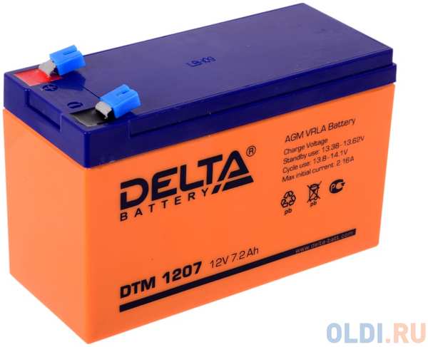 Аккумулятор Delta DTM 1207 12V7.2Ah 434782700