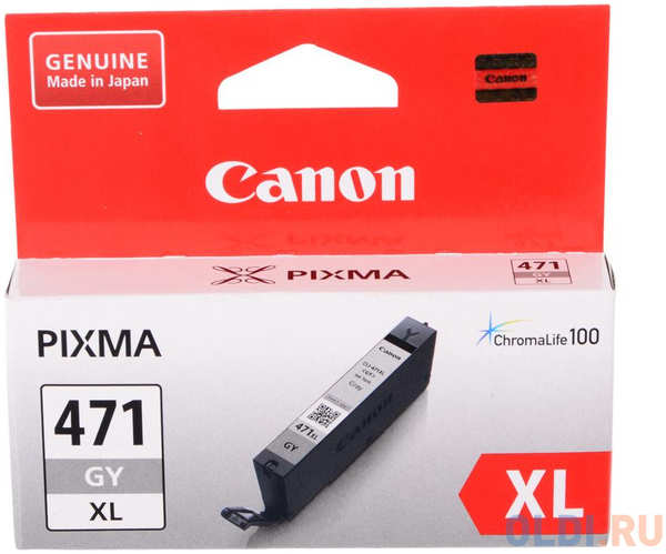 Картридж Canon CLI-471XLGY для Canon PIXMA MG5740 PIXMA MG6840 PIXMA MG7740 290 Серый 0350C001 434786871