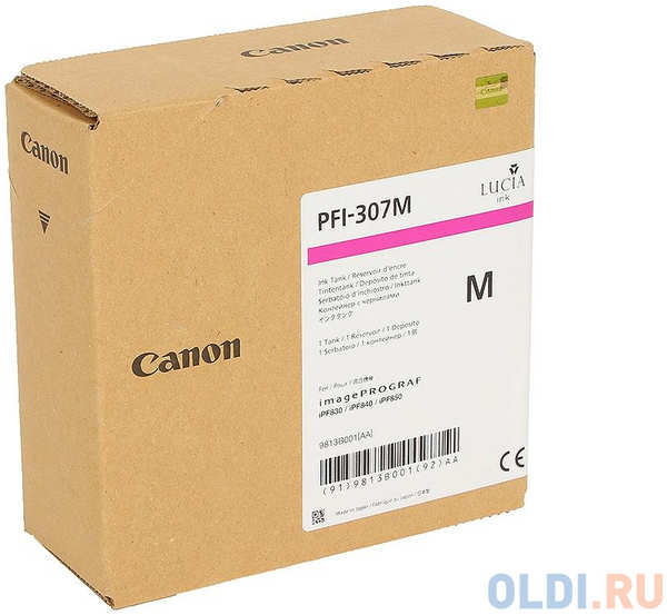 Картридж Canon PFI-307 M для iPF830/840/850 пурпурный 9813B001 434787557