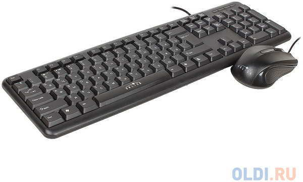 Клавиатура + мышь Oklick 600M клав:черный мышь:черный USB 434795020