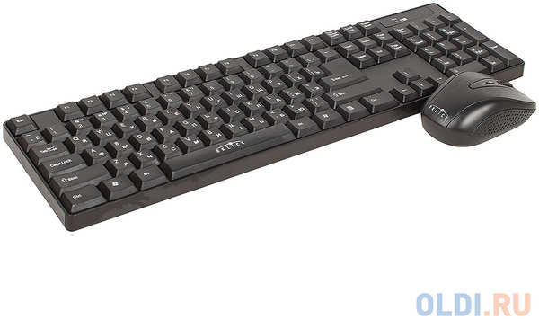 Клавиатура + мышь Oklick 210M клав:черный мышь:черный USB беспроводная 434795027