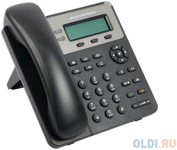 Телефон IP Grandstream GXP-1620 2 линии 2 SIP-аккаунта 2x10/100Mbps LCD (Аналог телефона VoIP Yealink SIP-T21 E2, 2 линии)