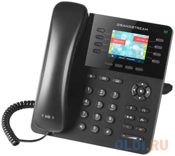 Телефон IP Grandstream GXP-2135 8 линий 4 SIP-аккаунта 2x10/100/1000Mbps LCD PoE (Аналог телефона IP Yealink SIP-T41S 6 SIP-аккаунтов 2x10/100Mbps 2.7