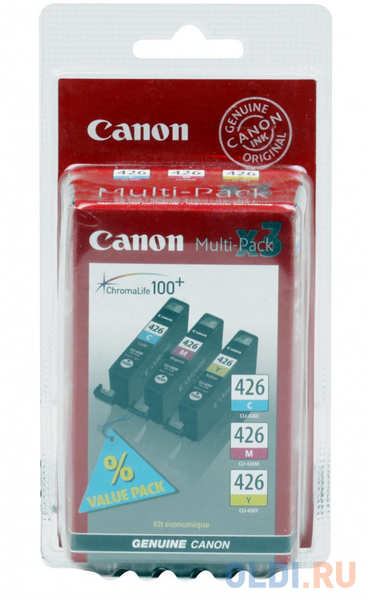 Набор картриджей Canon CLI-426CMY 446стр Многоцветный 434803621