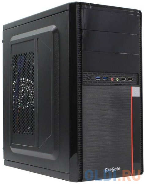 Exegate EX277435RUS Корпус Minitower MA-371X Black, mATX 2*USB+2*USB3.0, Audio 4348071080