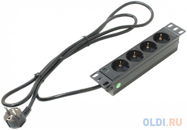 Блок розеток 5bites PDU410A-10 4 розетки 2 м черный 4348089809