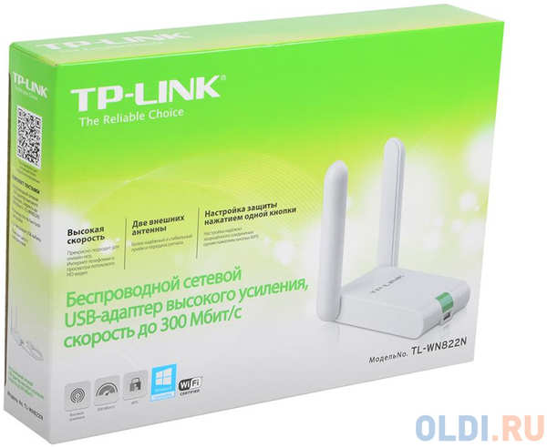 Адаптер TP-Link TL-WN822N W300M High-Power Wireless USB Adapter, 2x2 MIMO, 802.11n 434815722