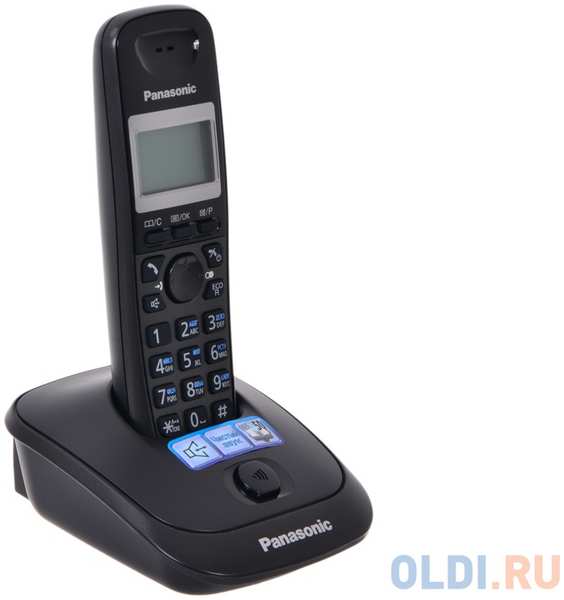Телефон DECT Panasonic KX-TG2511RUT АОН, Caller ID 50, 10 мелодий, Спикерфон, Эко-режим 434821266