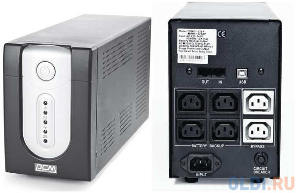 ИБП Powercom IMP-1500AP Imperial 1500VA/900W USB,AVR,RJ11,RJ45 (4+2 IEC)* 434830039