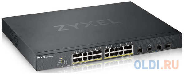 ZYXEL XGS1930-28HP Hybrid Smart L2+ switch PoE+ Zyxel Nebula Flex, 24xGE PoE+, 4xSFP+, budget PoE 375W, Standalone / cloud management 4348320138