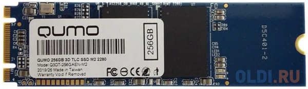Твердотельный накопитель SSD M.2 256 Gb QUMO Q3DT-256GAEN-M2 Read 560Mb/s Write 540Mb/s 3D NAND TLC 4348328789