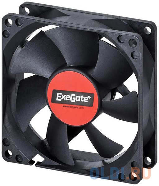 Exegate EX283374RUS Вентилятор ExeGate ExtraPower EP08015S3P, 80x80x15 мм, подшипник скольжения, 3pin, 2500RPM, 26dBA 4348332897