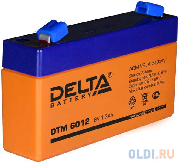 Батарея Delta DTM 6012 1.2Ач 6B 4348347994