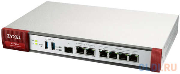 ZYXEL ATP200 10/100/1000, 2*WAN, 4*LAN/DMZ ports, 1*SFP, 2*USB with 1 Yr Bundle 4348359797