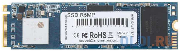 SSD накопитель AMD Radeon R5 NVMe Series 240 Gb SATA-III 4348405657