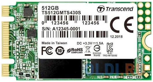 SSD накопитель Transcend MTS430 512 Gb SATA-III 4348411043