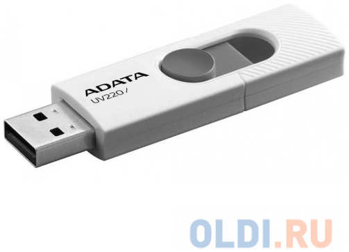 Флешка 64Gb A-Data AUV220-64G-RWHGY USB 2.0 белый серый 4348414348