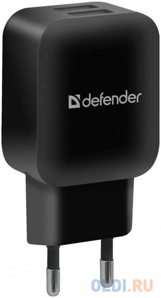 Defender Сетевой адаптер 2xUSB, 5V/2.1А, пакет (EPA-13) (83840)