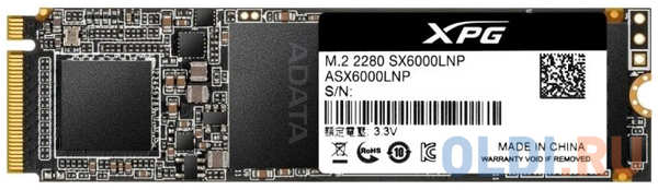 A-Data SSD накопитель ADATA XPG SX6000 Lite 1 Tb PCI-E 3.0 x4 ASX6000LNP-1TT-C 4348420732