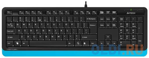 A4Tech Клавиатура A-4Tech Fstyler FK10 BLUE черный/синий USB [1147528] 4348420781