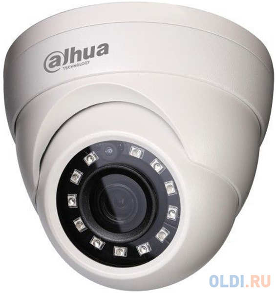 Видеокамера Dahua DH-HAC-HDW1200MP-0280B-S3 CMOS 1/2.7″ 2.8 мм 1920 x 1080 RJ-45 LAN белый 4348420852