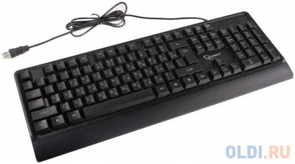 Клавиатура проводная Gembird KB-220L USB черный 4348421692