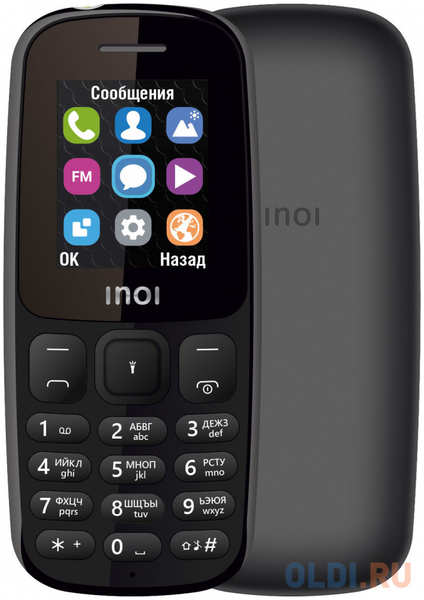 Мобильный телефон Inoi 101 черный 1.8″ 32 Мб Bluetooth 4348425683