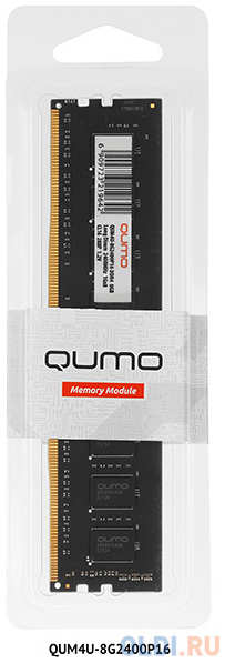 Оперативная память для компьютера QUMO QUM4U-8G2666P19 DIMM 8Gb DDR4 2666 MHz QUM4U-8G2666P19 4348430012