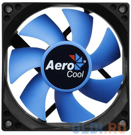 Вентилятор Aerocool Motion 8 -3P 80x80mm 3-pin 25dB 90gr LED Ret