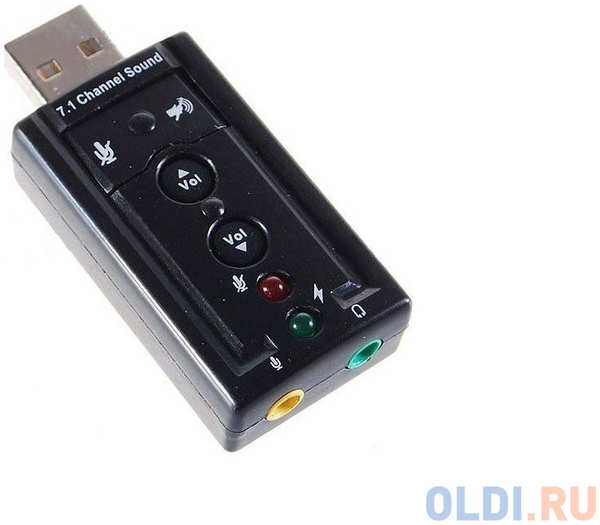 Звуковая карта USB C-media CM108 TRUA71 2.0 channel Asia 8C Blister 4348430116