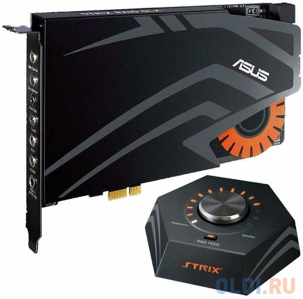Звуковая карта Asus PCI-E Strix Raid DLX (C-Media 6632AX) 7.1 Ret 4348430950
