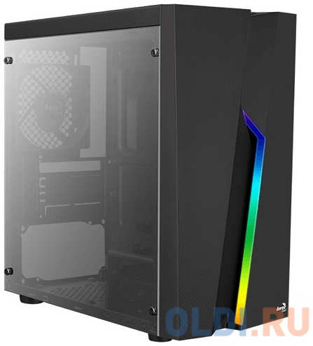 Корпус microATX Aerocool Bolt Mini-G-BK-v1 Без БП чёрный 4348433419