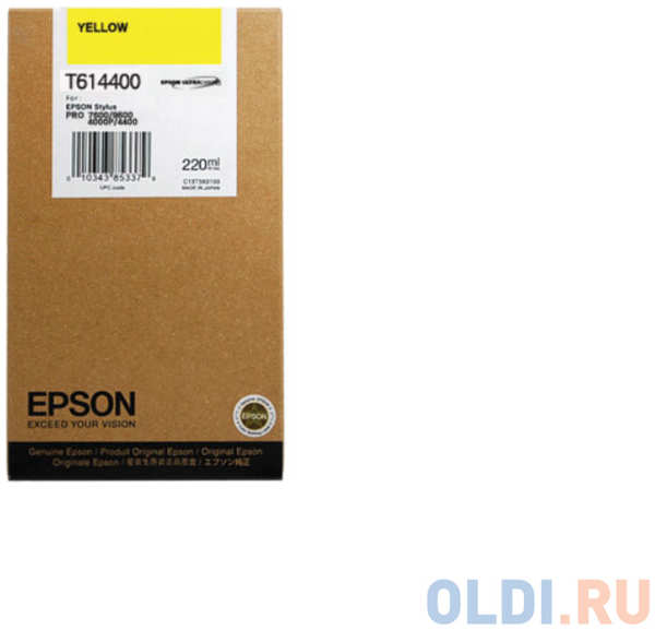 Картридж Epson C13T614400 для Epson Stylus Pro 4450 матовый желтый 4348435243