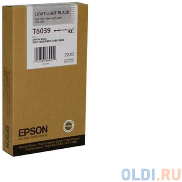 Картридж Epson C13T603900 для Epson Stylus Pro 7800/9800/7880/9880